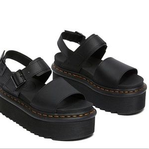 Dr Martens platform sandals.